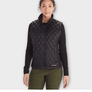 Marmot Black‎ kitsbuhel diamond Quilted Women's Vest large